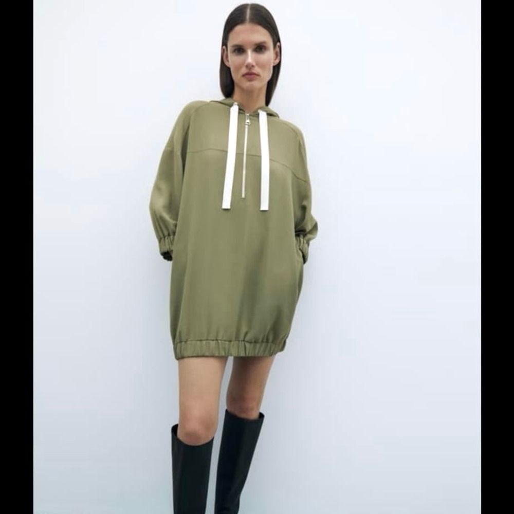 Zara hooded jogger green women’s dress